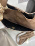 Litchi Embossed Shoulder Tote Bag with Inner Pouch